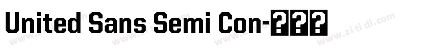 United Sans Semi Con字体转换